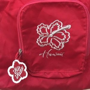 Red tote Hawaii Hilo Hattie bag